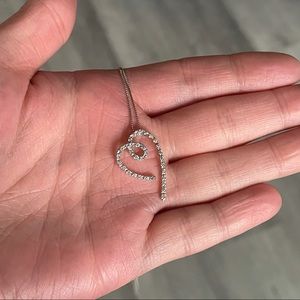Zales Diamond Accented Heart Necklace